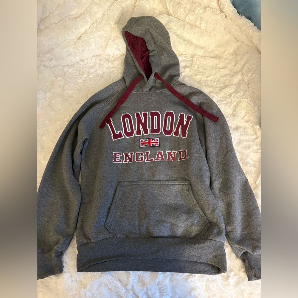 Gray London England Hoodie